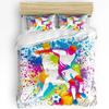 Soccer Balls Football Design Bedding Set 3pcs Duvet Cover Pillowcase Kids Adult Quilt Cover Double Bed Set Home Textile