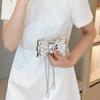 New Acrylic Lipstick Bag For Wommen High Quality Acrylic Shoulder Bag Flower Bow Bag Mini Change Key Crossbody Bag