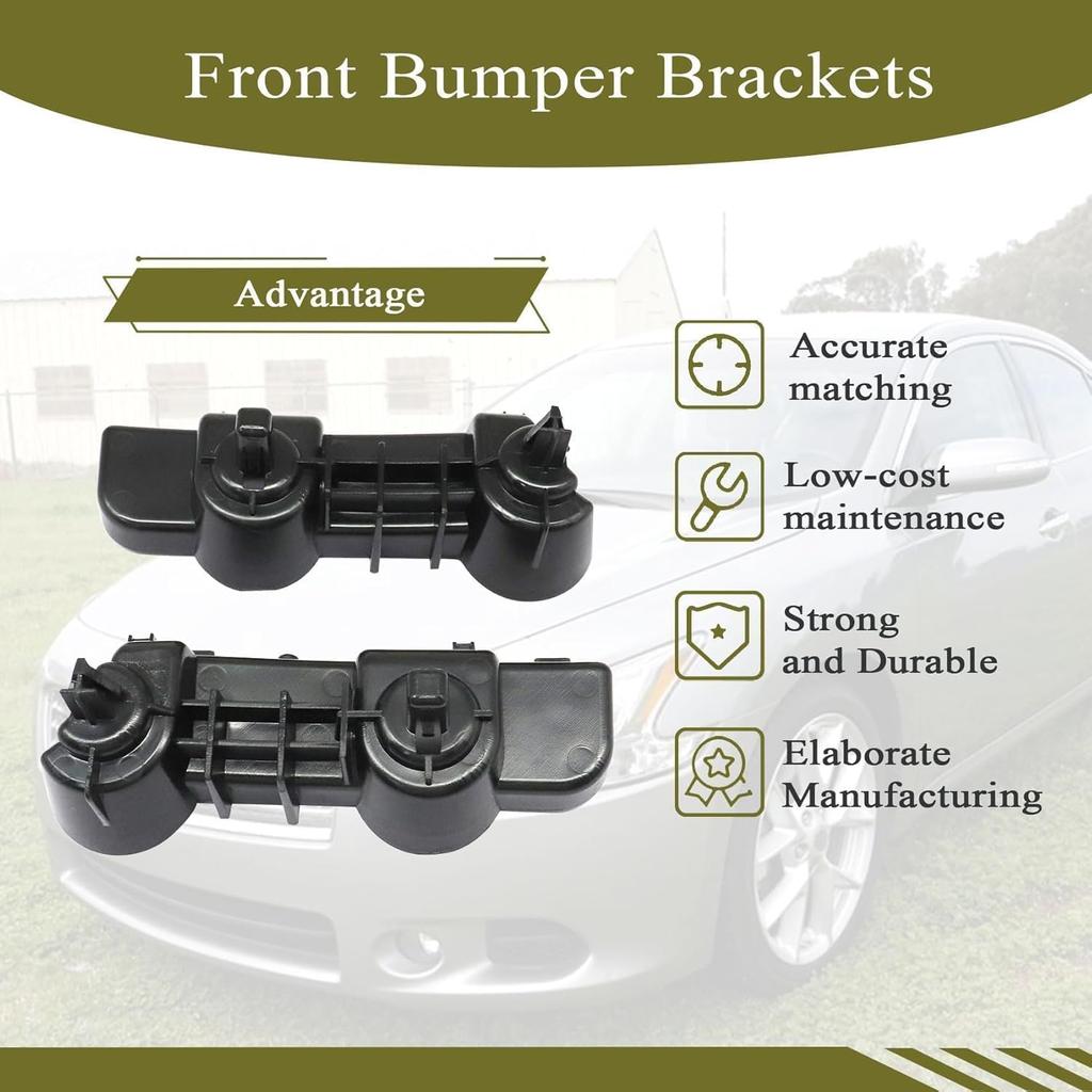 Priprilod Frontstoßstangenhalter Links&Rechts Kompatibel mit Nissan Maxima Kompatibel Mit Limousine 2009-2015# 62221-9N00A 62220-9N00A