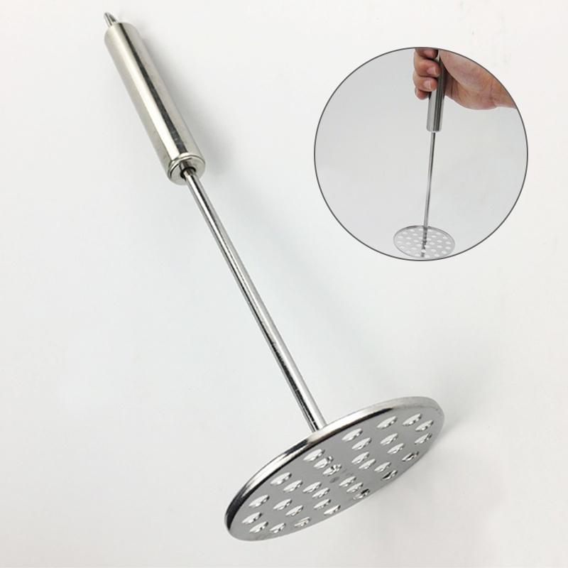 Neues Stahl-Glattkartoffel-Schlammpress-Stampfer-Hausküchen-Druckwerkzeug-Gerät