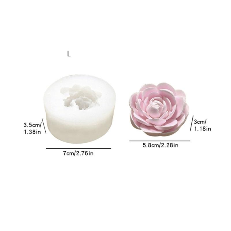 Floral Silicone Molds for Epoxy Resin Making Candle Soap Heat Resistant Easy Demolding Flower Shape Silicone Mould