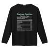 Dialysis Dietitian Nutrition Facts Nephrology T Shirt vintage Washed Comfortable Casual Stretched Unisex Top For Everyday Wear