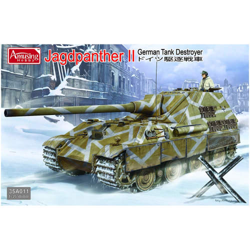 

Amusing Hobby 1/35 Scale German Jagdpanther II Tank Destroyer Plastic Model Kit AMH35A011