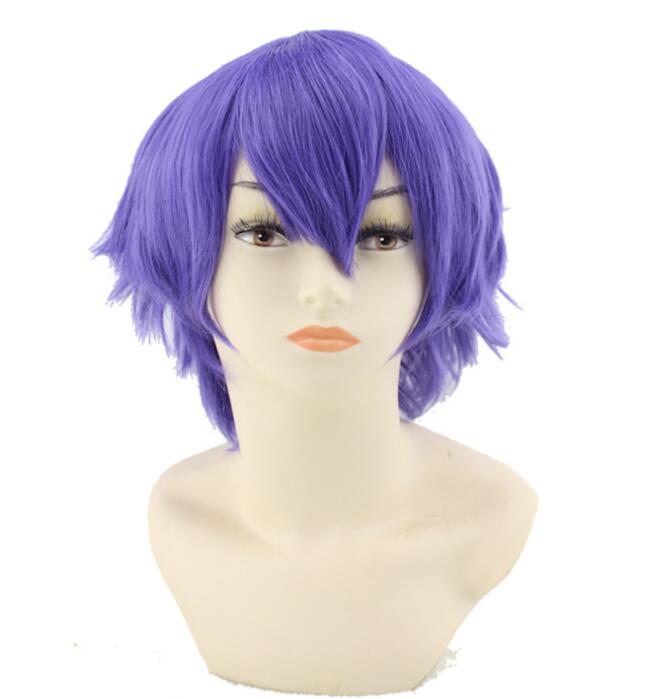 

11 цветов аниме GIVEN Sato Mafuyu короткий парик косплей костюм термостойкие синтетические волосы для мужчин женщин парики для Хэллоуина 15-20cm фиолетовый