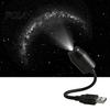 Adjustable Projection Lamp USB Star Projector Ambient Light with 360° Hose, LED Night Universal for Car Bedroom Office, Romantic Starry Sky