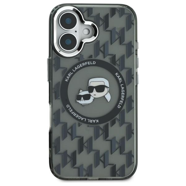 Karl Lagerfeld Klhmp16Shmckmhk Iphone 166.1 Czarny/Black Iml Monogram Karl&Choupette Head Magsafe