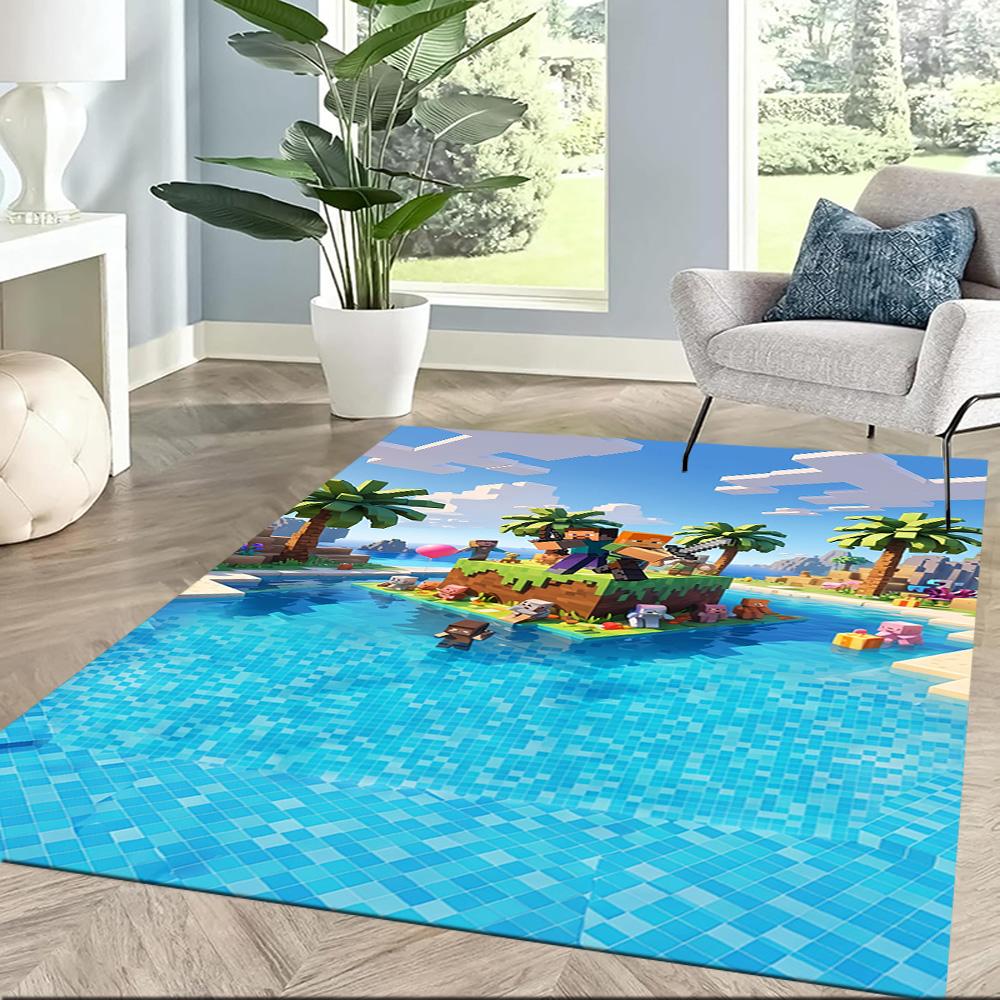 Minecraft 41 Floor Mat Design for Living Rooms Game Room Playrooms Decorate room Anti-slip Rug Anime Office Decor Gift for Festivals