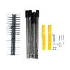 Thatch Rake 15in for Lawn Garden Grass Grooming Robust Dethatcher Steel Metal with Handle Efficient Versatile