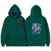 Unisex Anime-Inspired Hooded Sweatshirt With Ribbed Hem Loose Fit 81-90% Cotton 400g Weight Wear