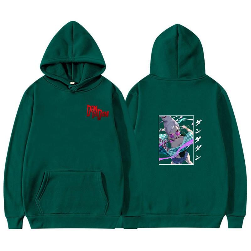 Unisex Anime-Inspired Hooded Sweatshirt With Ribbed Hem Loose Fit 81-90% Cotton 400g Weight Wear