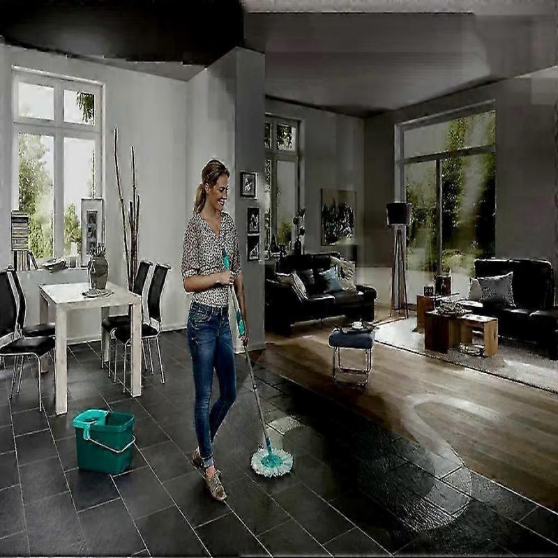 CLEAN TWIST Replacement Mop Heads, Microfiber Twist Disc Mop Pads, Set of 2