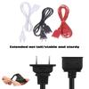 1pcs AC Power Cord White Black Red Line With ON/OFF Switch Button Cables Wire Two-pin Plug Cable Extension Cords Adapter