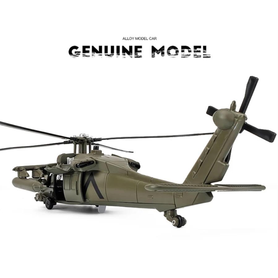 1/64 UH-60 Hawk Helikopter Wielozadaniowy Model Samolotu Ze Stopu Symulacja Metalowy Model Latający Zabawka Dźwięk i Światło Prezent dla Dzieci