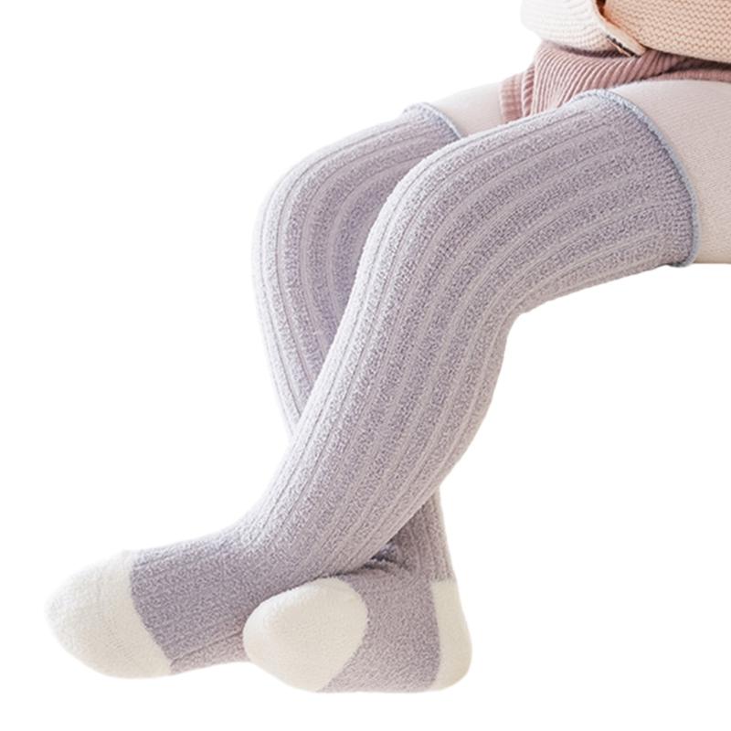 1 Pair Thick Knee High Socks Soft & Breathable Baby Warm Socks Long Stockings for Outdoor Activities, Family Gatherings