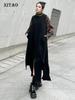 Xitao Vestido Irregular de Cor Sólida Sem Mangas ZYY1111