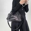 Y2K Street Personality Hot Girl Handbag with Multiple Pockets and Zipper Retro Single Shoulder Crossbody Bag