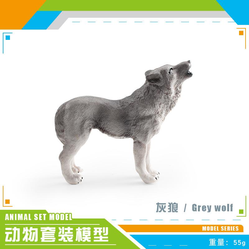 Simulation Of Forest Animals 10 Wolf Models Black Wolf Brown Wolf Gray Wolf White Wolf Female Wolf Husky Ornament Toy