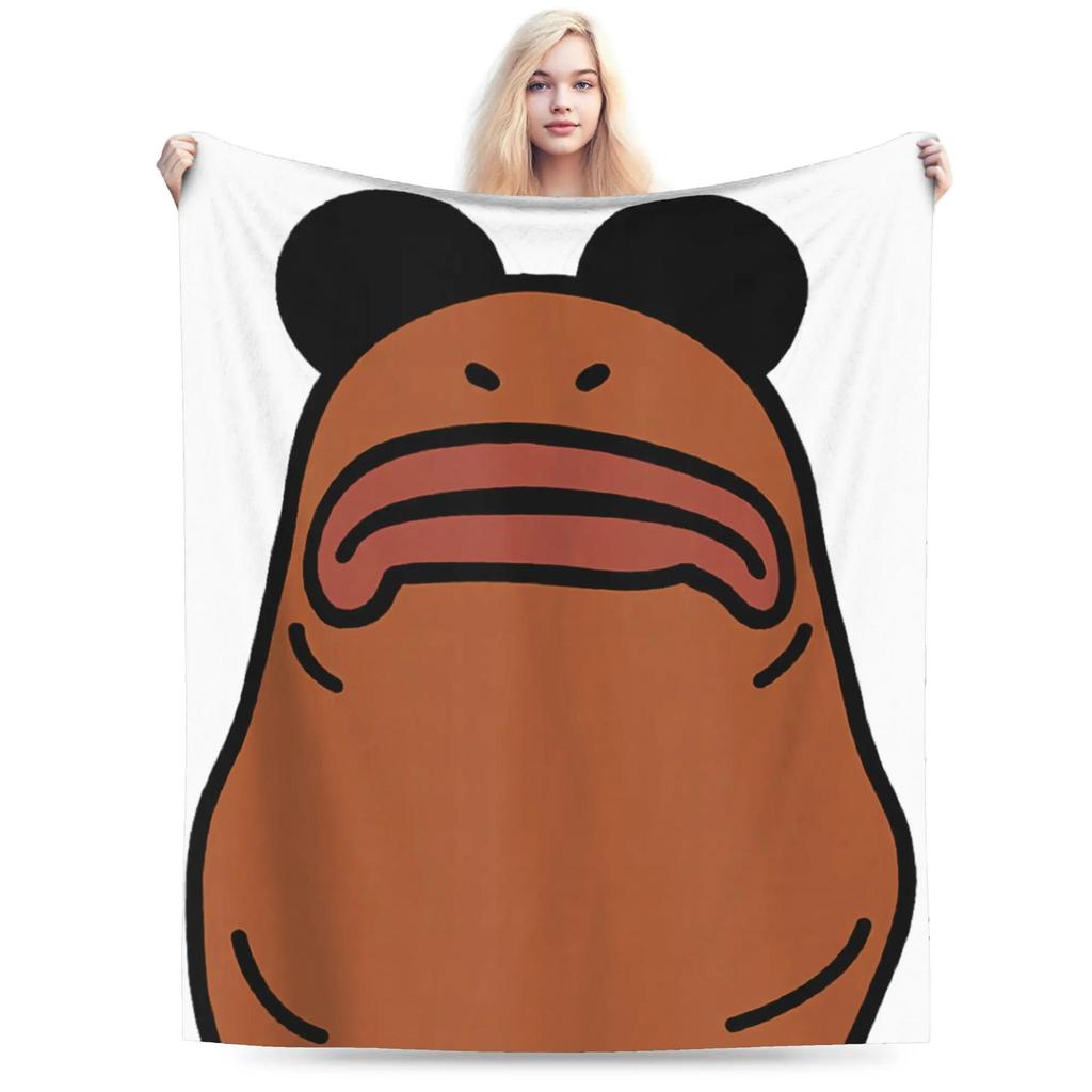 Marcus The Worm I Dont Like This Rock Super Warm Throw Blanket for Kids and Adults Cozy Winter Blanket for Couch Bed Home Decor
