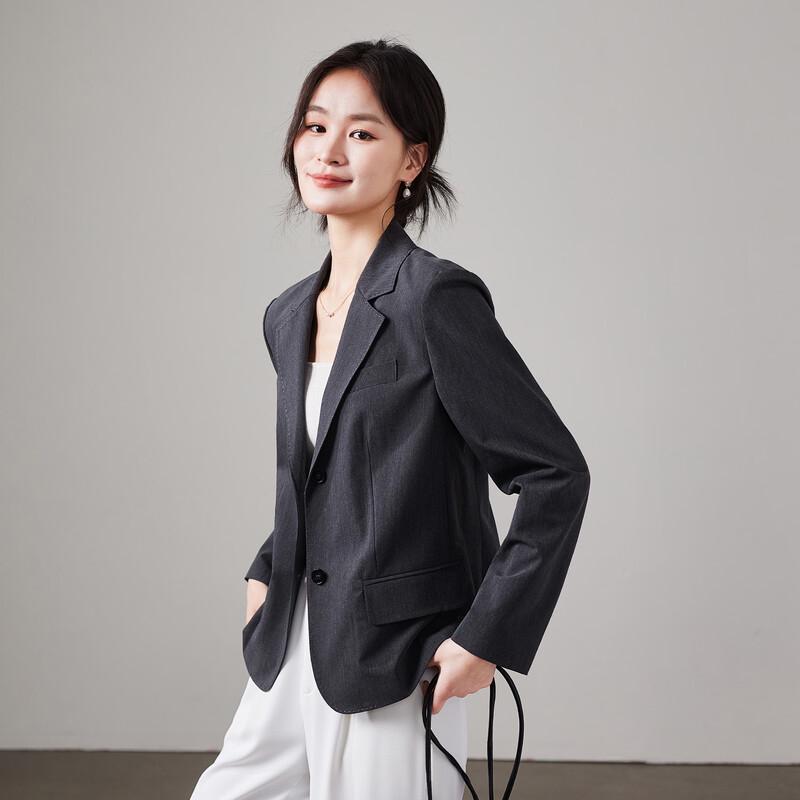 SOFSIL Women s Minimalist Long Sleeve Blazer L