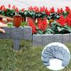 Bordadura de Jardim com Efeito de Pedra Cinza para Gramado, Delimitação de Plantas, Bordo de Jardim em Calçada | Canteiro de Flores, Grama, Cerca de Jardim 10 Peças