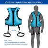 Life Jacket, Floating Vest, Swimming & Snorkeling Jacket, Inflatable Vest, Fishing Life Jacket, Adult Size, Kayak Gear, Life Vest, Manual Inflation, W