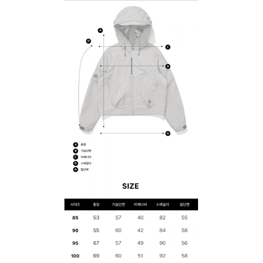 Silver Tpu Shell Jacket  Light Gray 