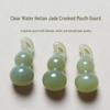 Natural Qinghai Hetian Jade Gourd Pendant - DIY Fu Lu Xinjiang Jade Accessory