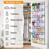 Shoe Storage Rack on Door–Hanging Organizer with 14/24 Mesh Bags for Wardrobe Entryway,Bedroom – Fits Men's Shoes&Women's Heels