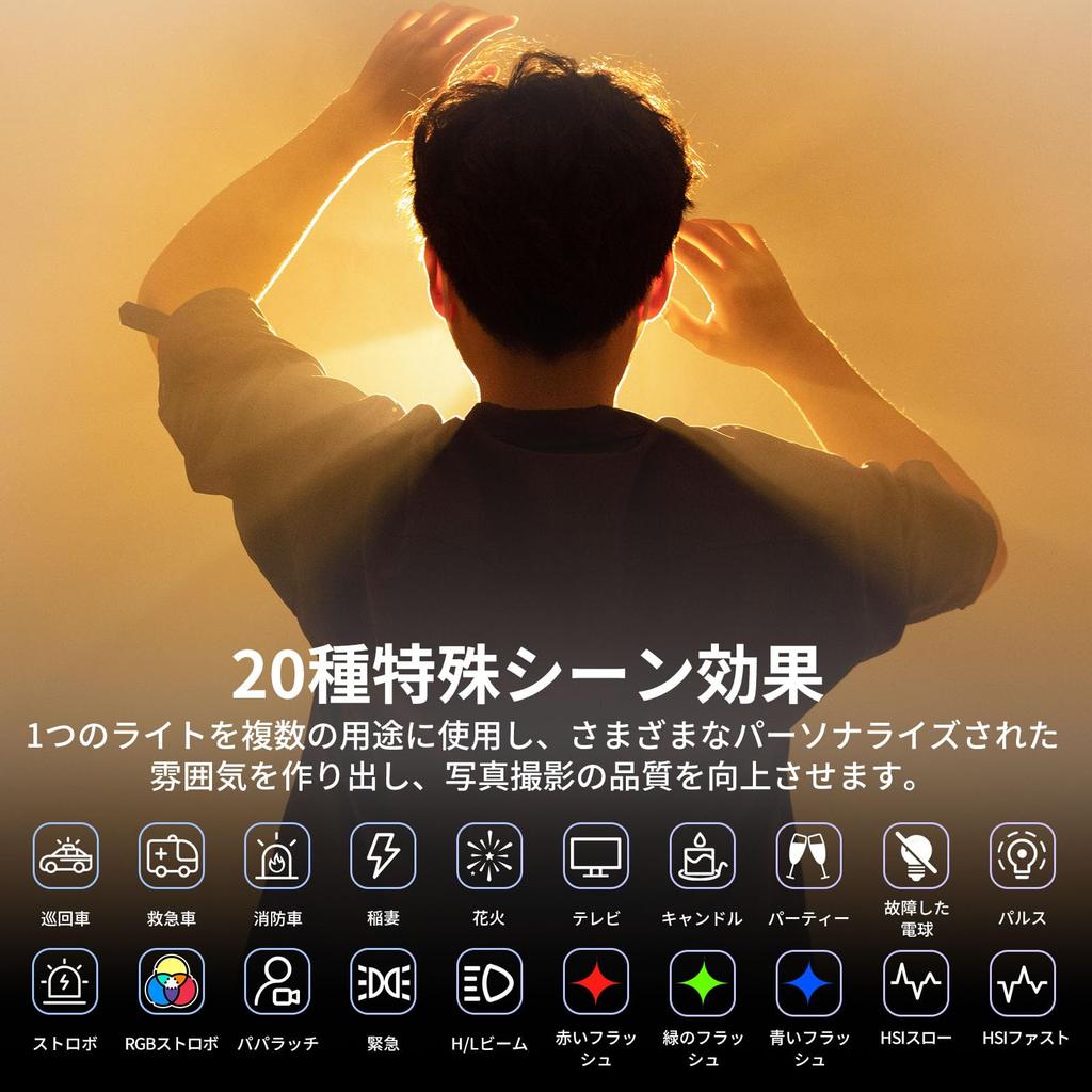 Ulanzi 100W RGB Photography Light LED Video Light RGB Light 2700K-6500K Stepless Dimming Ultra-High Brightness Constant Light Shooting Auxiliary Light