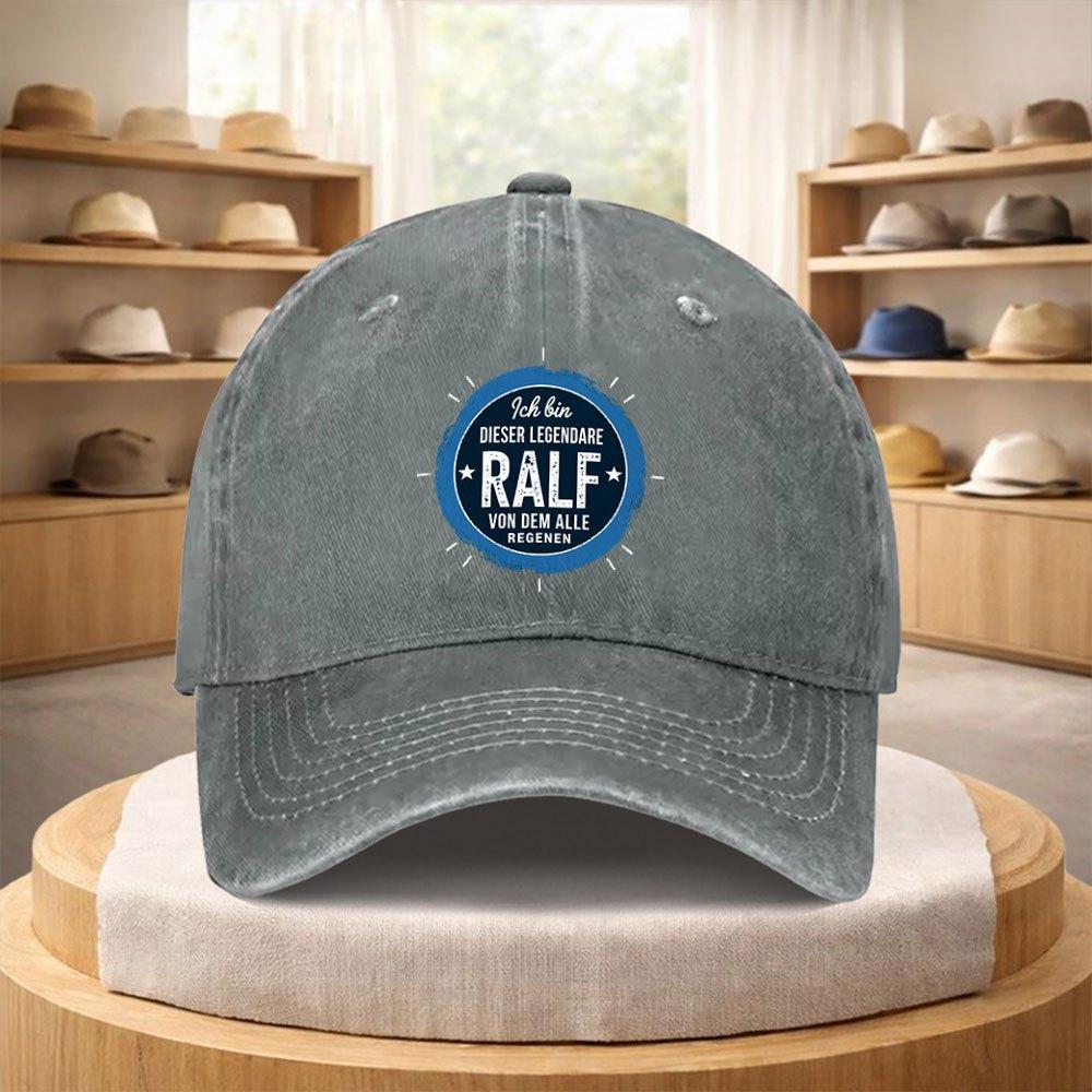 Pc RALF Embellished Adjustable Baseball Cap Suitable for Streetwear Vintage Unisex Hat with RALF Text Lightweight Outdoor Cap