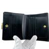 BURBERRY Gamaguchi Nova Check leather Bifold Wallet black leather Used