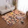 Cute Cartoon Animal Pattern Carpet with Capybara Design for Living Room Suitable for Use As an Anti-slip for Living Room Bedroom Sofas