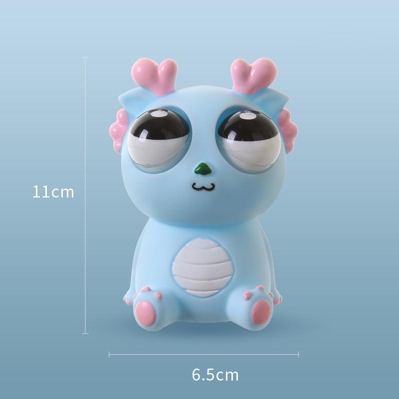Funny Eyeball Burst Squeeze Toy Dragon Pinch Toys Kids Stress Relieving Venting Toys Fidget Toy Creative Decompression Toy