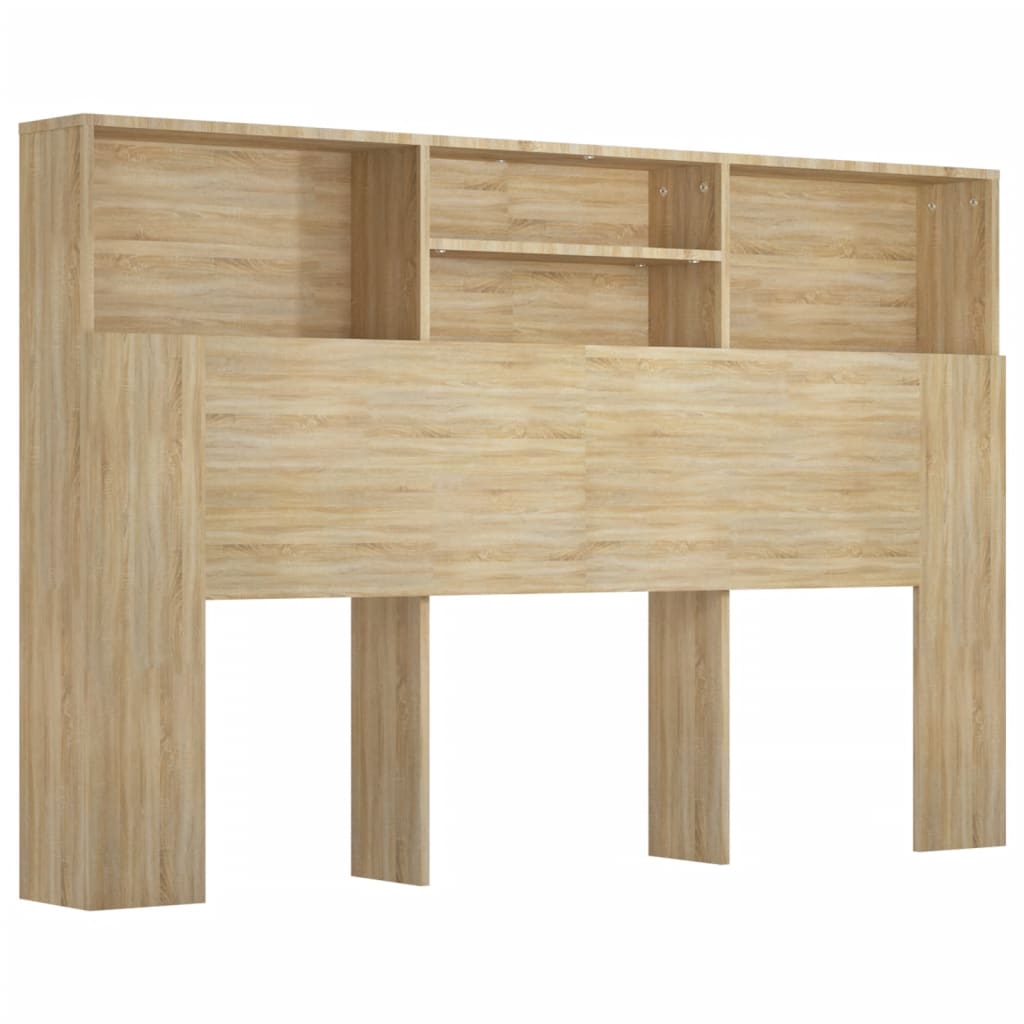 Moderne Kopfteil Mit Regalfach Für Das Schlafzimmer, Ohne Bettgestell Und Matratze, 160x19x103,5 Cm
