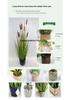 Oriental Cattail Artificial Plant for Yard and Garden Decor