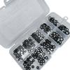 250PC Nitrile Rubber High Temperature Resistant O-ring Set Black Leather Ring Sealing Ring 10 Grid Small Set Oil Seal