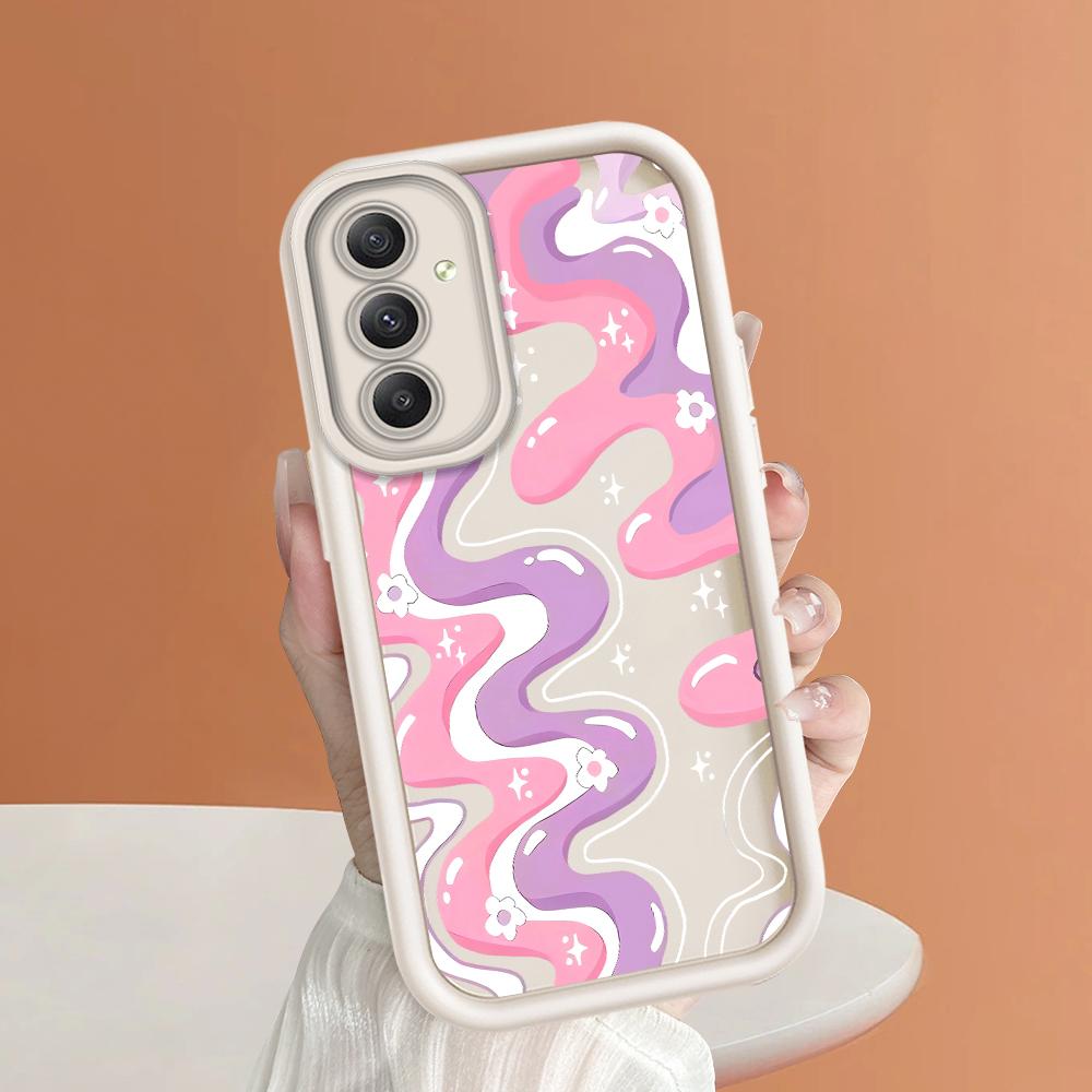 

Мягкий силиконовый квадратный чехол с рисунком лестницы для телефона, полное покрытие, противоударный защитный резиновый чехол для камеры для Samsung Samsung M31 белый