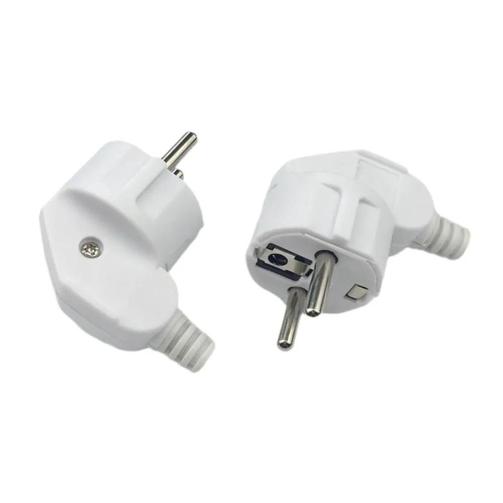 3PCS 4.8mm EU Schuko Plug Male Replacement Outlets Rewireable 250V 16A IP44 Connector Electeic Socket For Power Extension Cable