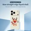 For iPhone 17 Pro Case Happy Time Deer Pattern Printing Straight Edge TPU Phone Back Cover
