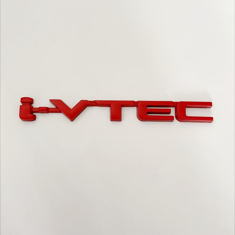 3D Chrome Metal Car Letters Rear Trunk Badge Emblem IVTEC Logo I VTEC Sticker For Honda City Civic Accord Jazz CRV  Accessories