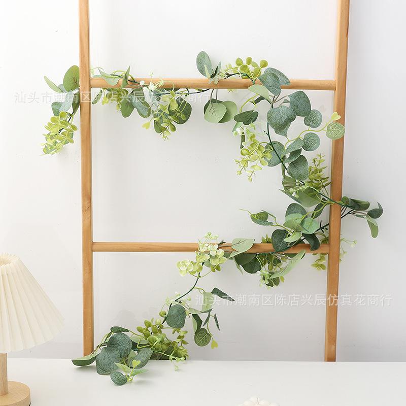 Simulation Ivy Money Leaf Plant Eucalyptus Leaf Rattan Wedding Opening Party Decoration Green Plants