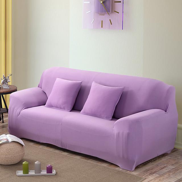Elastic Solid Color Sofa Covers for Living Room Sofa Cover Corner Couch Cover Slipcover Armchair Protector 1 /2 /3 /4 Seater