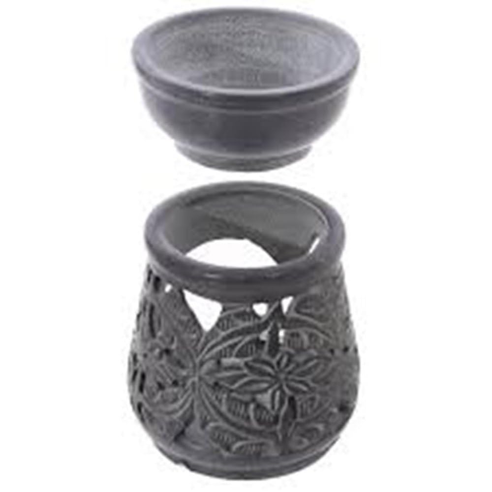 Stone Aroma Oil Diffuser & Candle Incense Holder | Multi-Purpose Decorative Burner for Home, Meditation & Aromatherapy