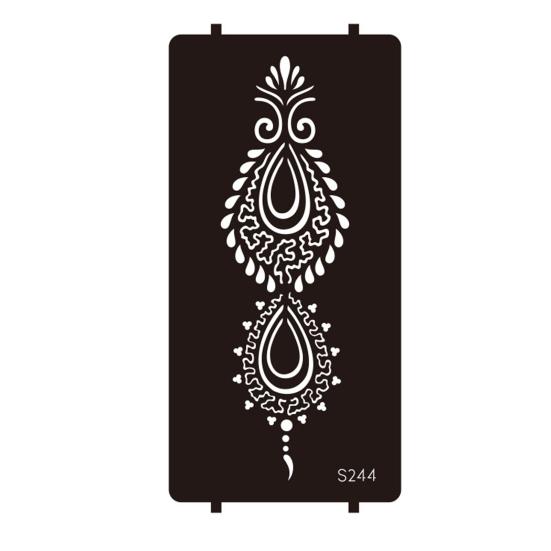 Yousheng Reusable Indian Henna Tattoo Stencils, Mehndi Hand Painting Templates, DIY Flower Pattern for Body Art, Festival Makeup