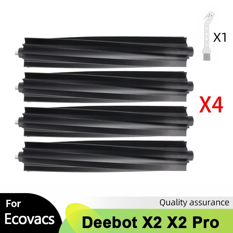 Roller Brush Rubber Brush For Ecovacs Deebot X2/X2 omni/X2 Pro Robot Vacuum Side Brush Hepa Filter Dust Bag Mop Cloths Accessory