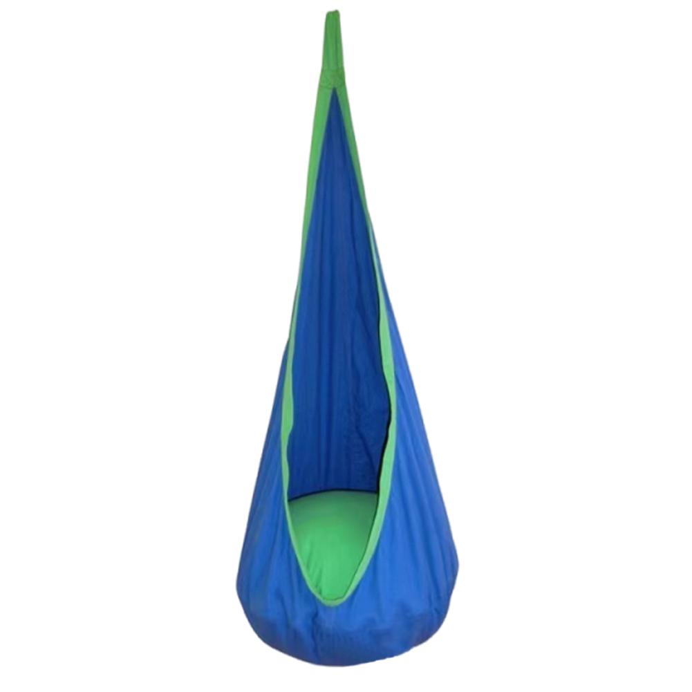 Light Up Kids Pod Swing Seat Cotton Hanging Chair 4 Light Modes 16 Colors Pod Swing Chair Kids Sensory Swing for Indoor Outdoor