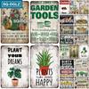 [SQ-DGLZ] Vintage Retro Garten Werkzeug Blechschild Metallschild Ladenplatte Home Bar Wandaufkleber Dekoration Plakette Poster Dekor Geschenk