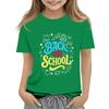 Children's Casual and Fashionable Round-Neck Printed Short-Sleeve Top for Back-to-School