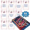 1 Set 4. Juli 54 Witzkarten Unabhängigkeitstag Thema Witze Papierkarten Kinder Erwachsene Familienparty Interaktives Brettspiel