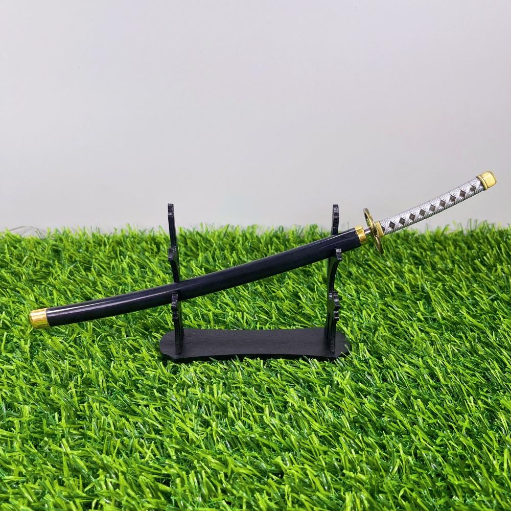 10inch Ichimaru Gin Katana Anime Bleach Real Size Japanese Katana Original Samurai Sabre Sword Metal Ninja Knife Blade Toy Gift